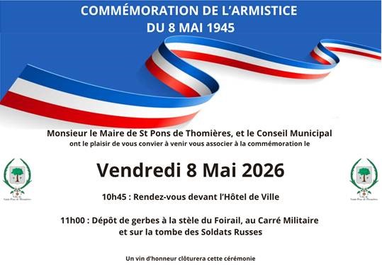 commemoration armistice 8 mai 2026